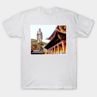 Grand Buddha at Ling Shan China Photograph Print T-Shirt